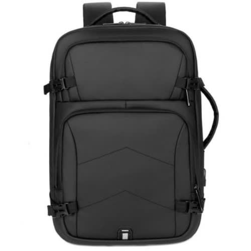 Antitheft Usb Laptop Bag -Two Way Carry Laptop Backpack - 17" - Black