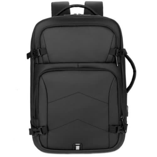 Antitheft Usb Laptop Bag -Two Way Carry Laptop Backpack - 17" - Black