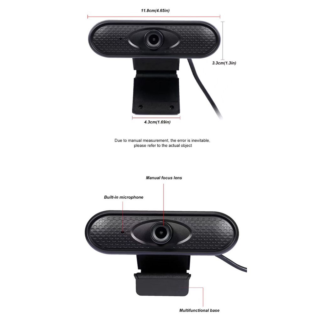 FHD  Auto Focus USB2.0 Camera W/ Microphone For Laptop