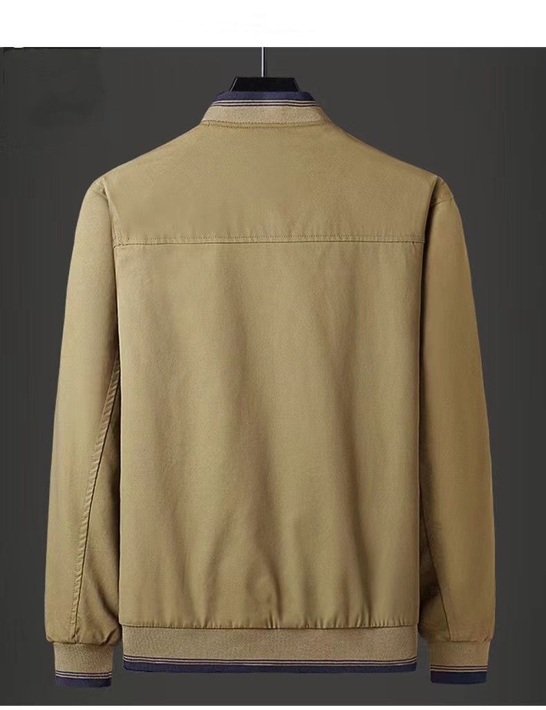 Mens Lightweight Coats Double Sided Wear Outerwear Blazer Jackets - Brown