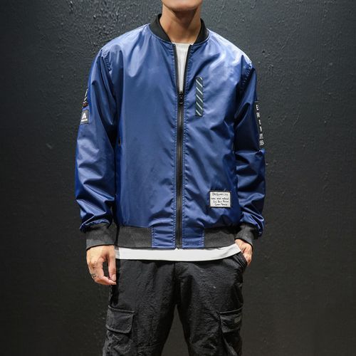 Mens Double Sided Bomber Coats Winter Lightweight Jackets