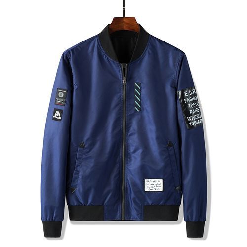 Mens Double Sided Bomber Coats Winter Lightweight Jackets