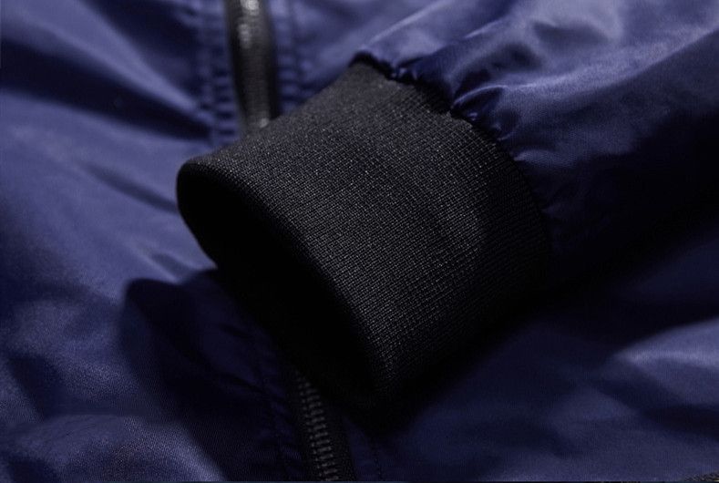 Mens Double Sided Bomber Coats Winter Lightweight Jackets
