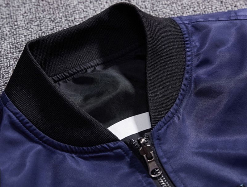 Mens Double Sided Bomber Coats Winter Lightweight Jackets