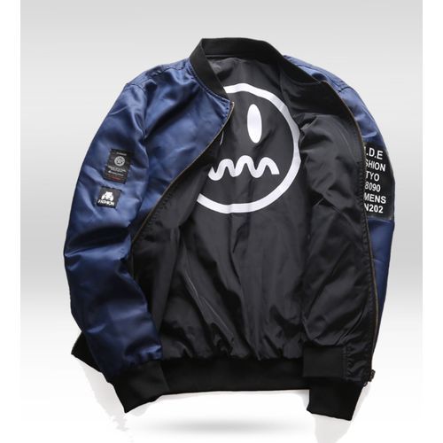 Mens Double Sided Bomber Coats Winter Lightweight Jackets