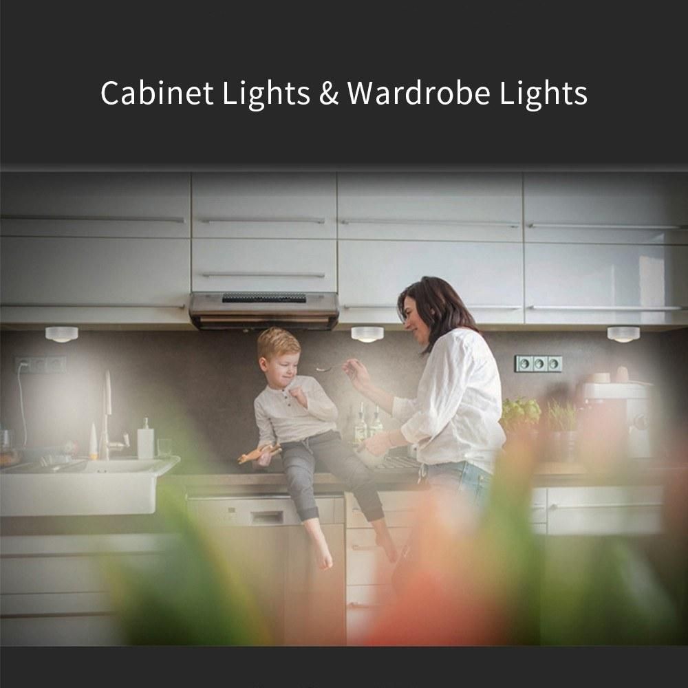 LEDs Puck Light Cabinet Lighting with Remote 16RGB Closet Light 10 Dimmer Timer Function Wirelessly Battery Operated Night Lamp for Kitchens Bathrooms Wardrobe Party