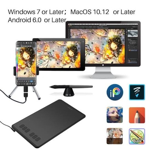 H640p Inspiroy Portable Drawing And Signature Tablet