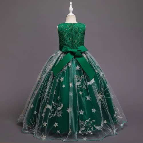 Big Girls Moon Design Gowns - Green