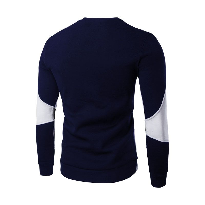 Men's Trendy Multi Long Sleeve Shitrs Sweatshirts T-Shirt - Red