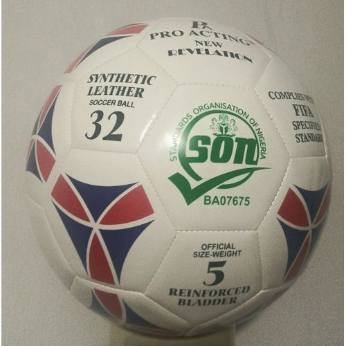 Pro-Acting Leather Soccer Ball