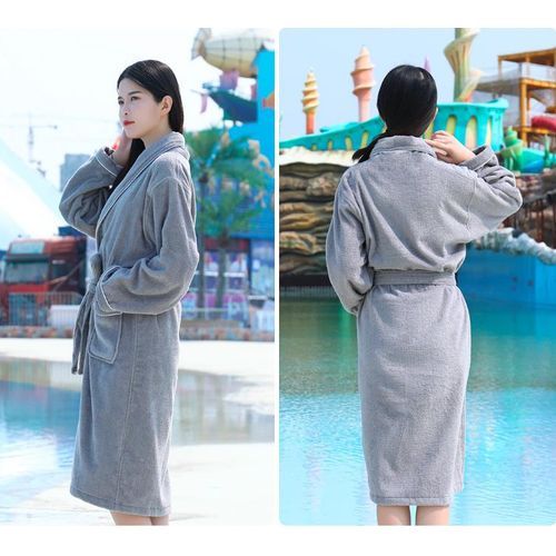 Pure Cotton Bathrobe Pajamas Bath Robe Soft And Absorbent