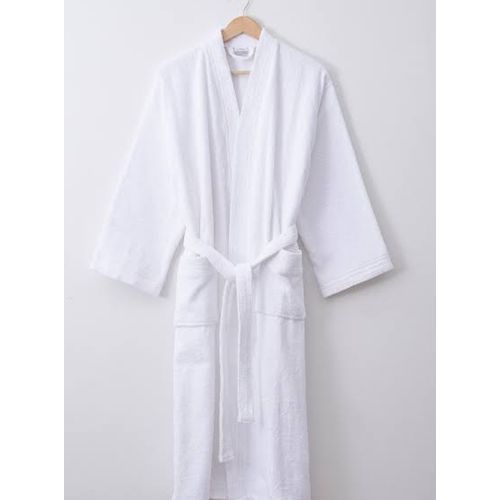 White Luxury Soft Cotton Bathrobe