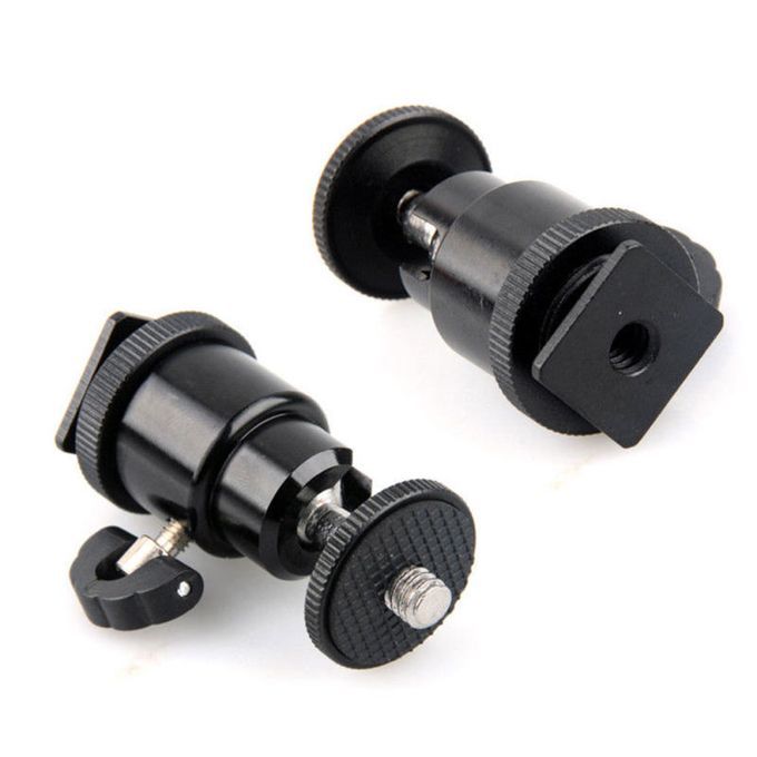 1/4 Inch Mini Ball Head Hot Shoe Adapter Bracket Holder-