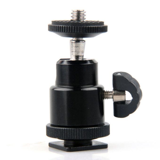 1/4 Inch Mini Ball Head Hot Shoe Adapter Bracket Holder-