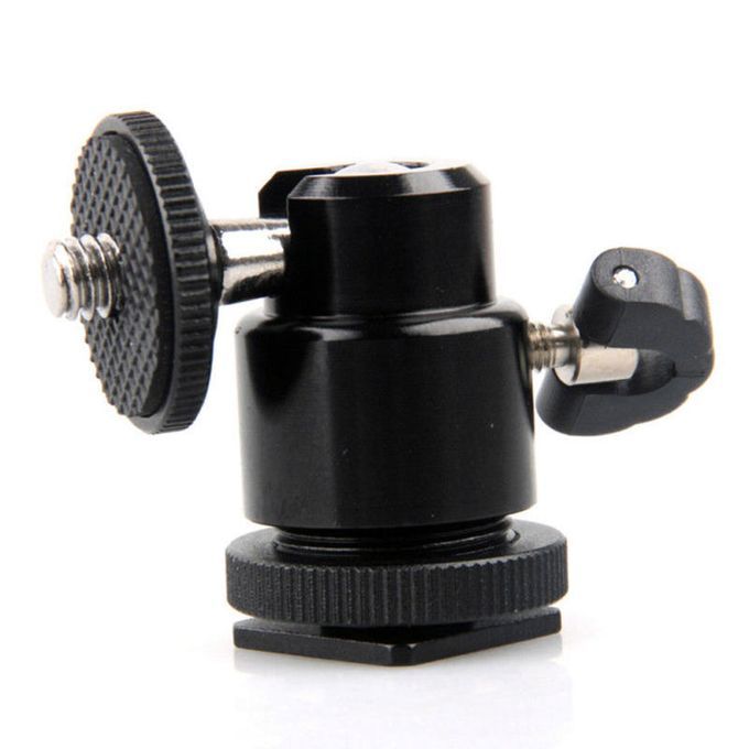 1/4 Inch Mini Ball Head Hot Shoe Adapter Bracket Holder-