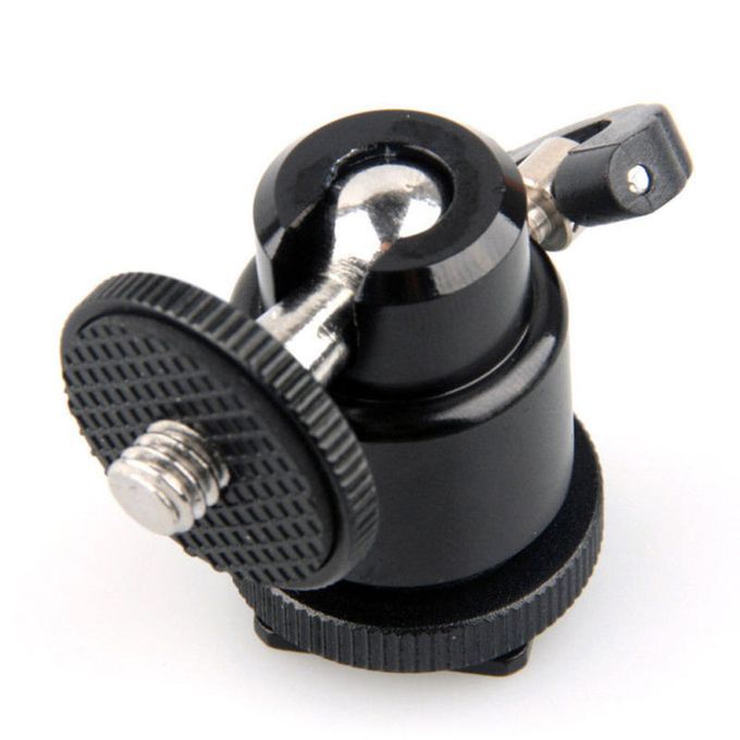 1/4 Inch Mini Ball Head Hot Shoe Adapter Bracket Holder-