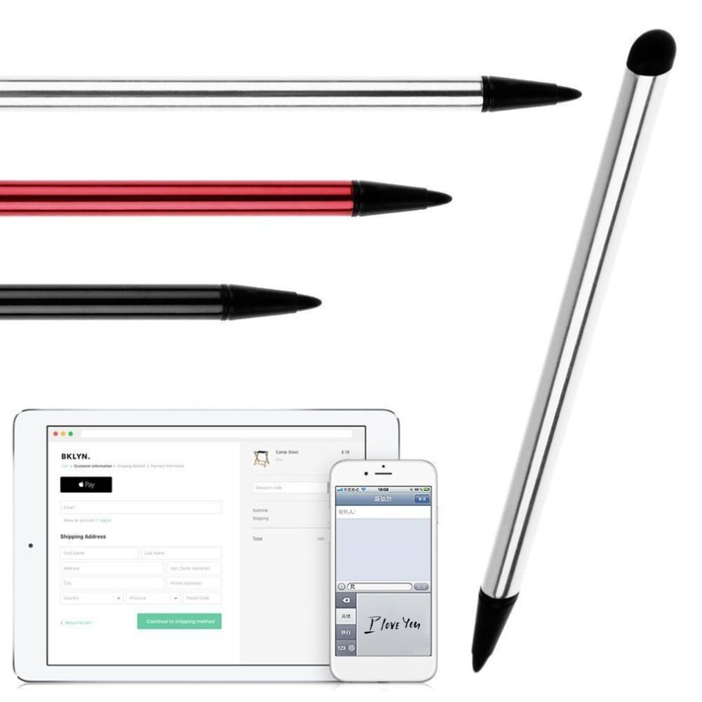 2 In 1 Capacitive Resistive Pen Touch Screen Stylus Pencil