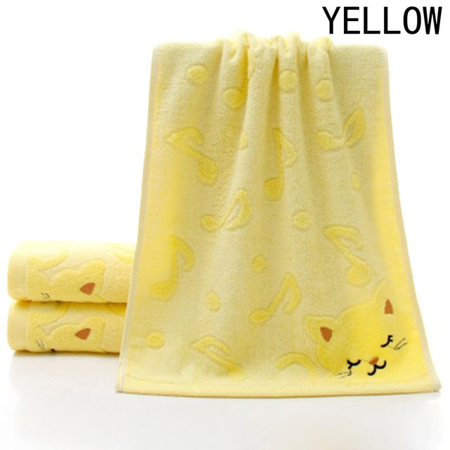 2 Pc YELLOW  Towel Baby Soft Absorbent  Towel