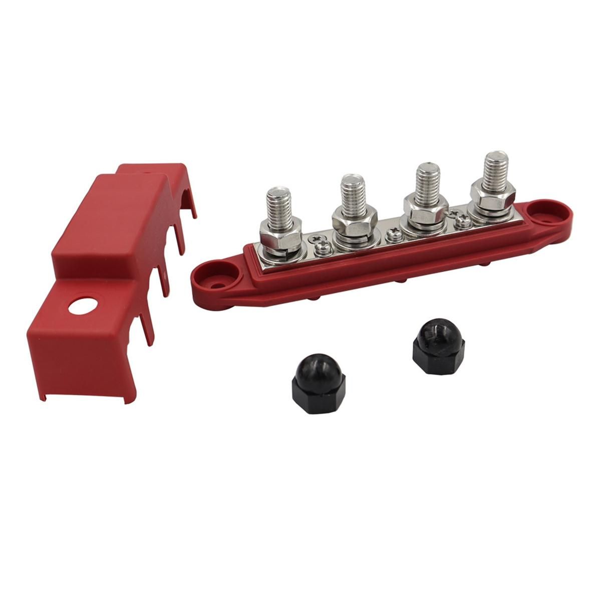 M8 DC 48V 250A 4 Terminal Studs Busbar Power Distribution