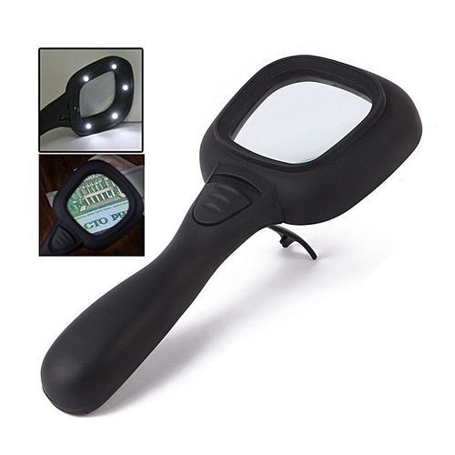 Handheld Magnifying Lens With Lights