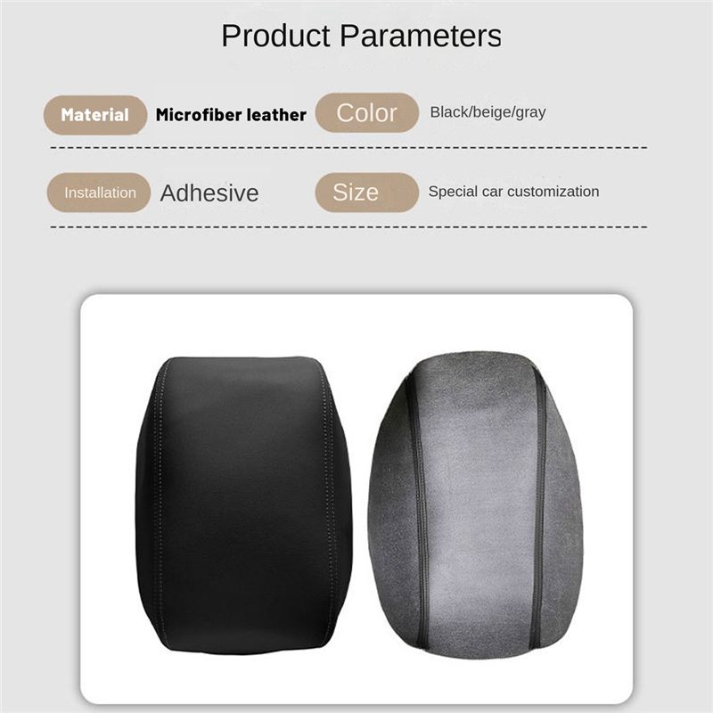 For Toyota Camry 2007-2011 Car Center Console Armrest Cover Arm Rest Cover Pad Protector Accessories Black+Red