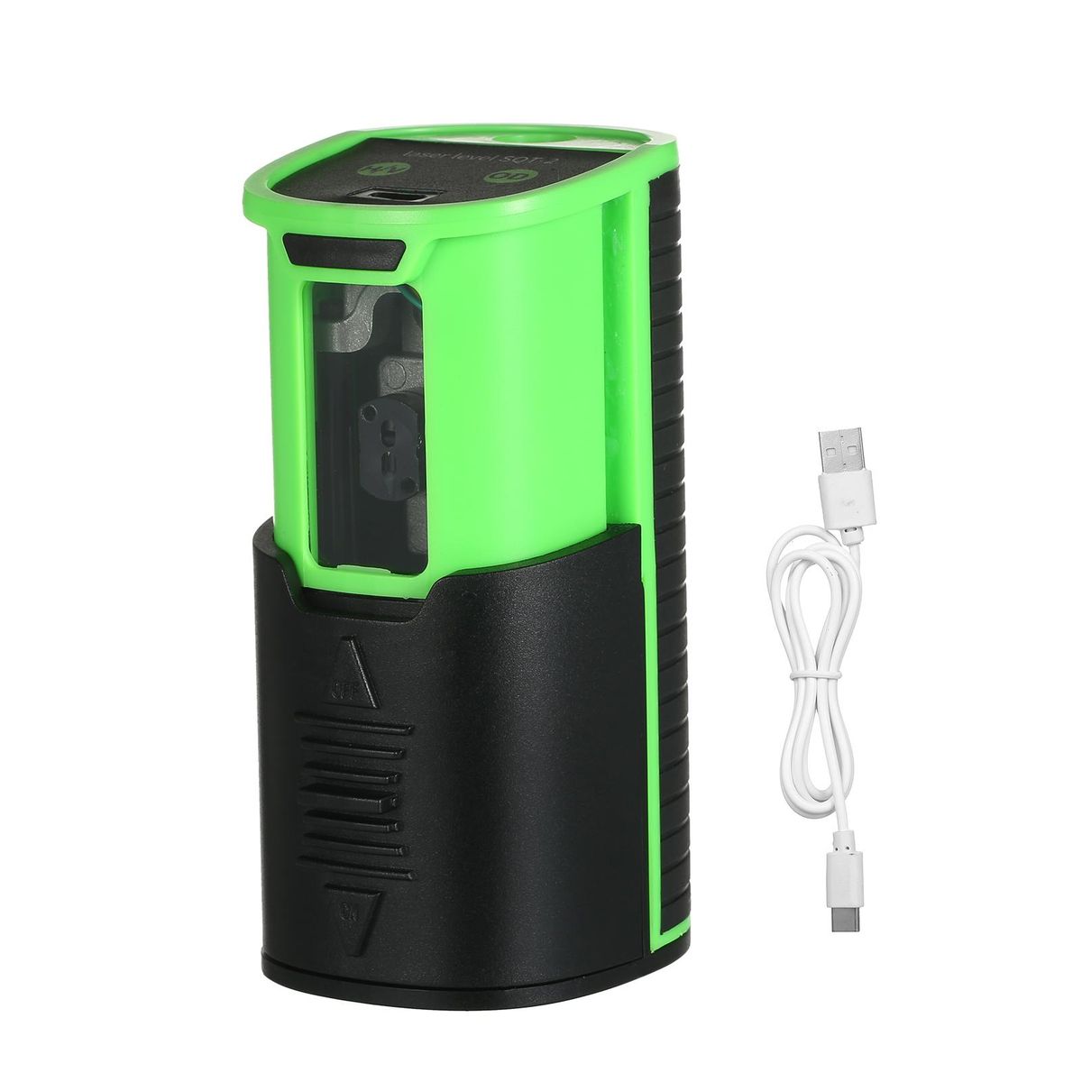 Self-leveling Laser Level 100ft/30m Outdoor Green Cross Line Laser Level with Vertical Beam Spread Covers of 150° Selectable Laser Lines For Outdoor Indoor Picture Hanging Wall Tile TYPE-C Charging