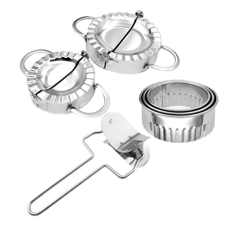 Stainless Steel Set Of Dumpling Mould Slicer DIY Easy