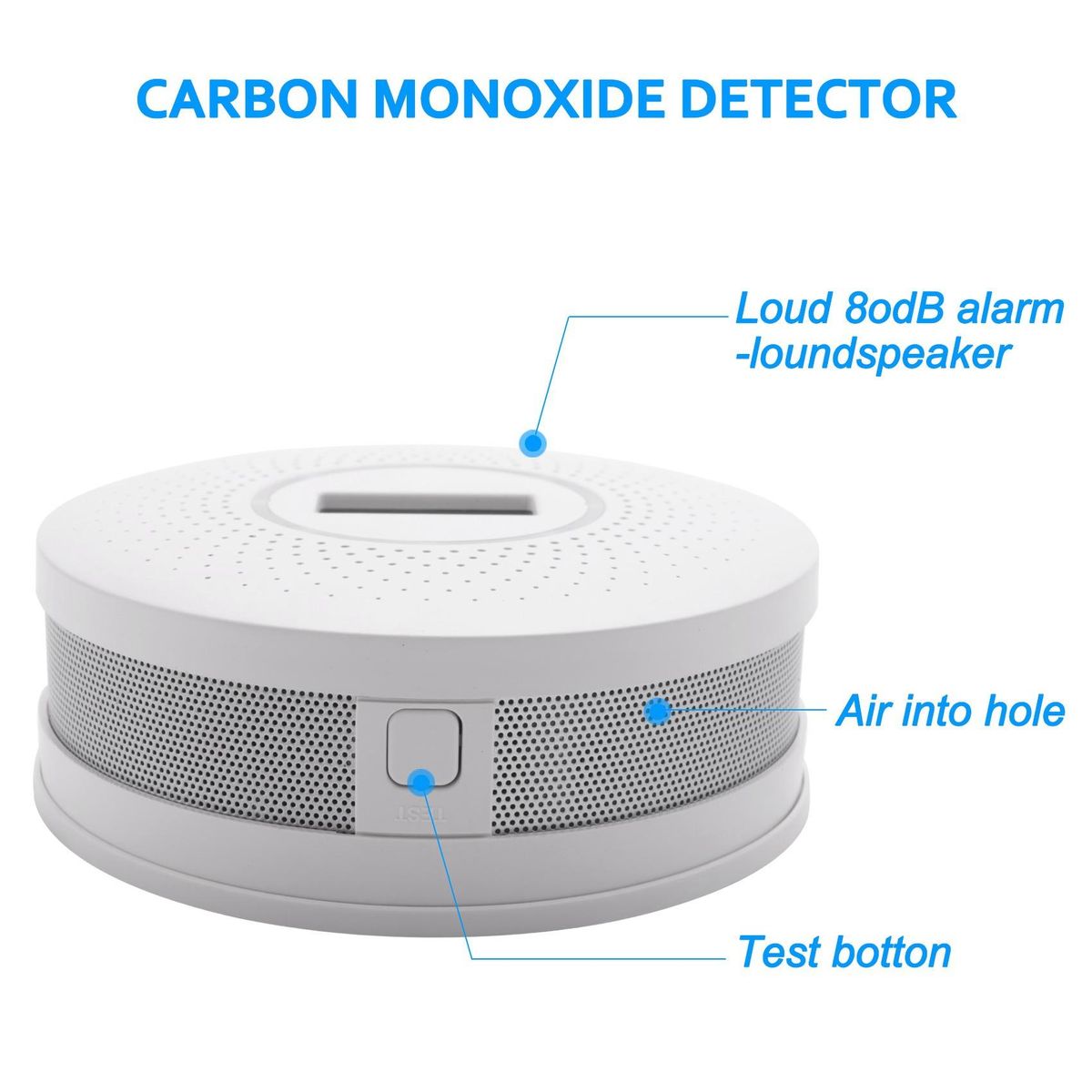 Combination Smoke & Carbon Monoxide Alarm Detector Dual
