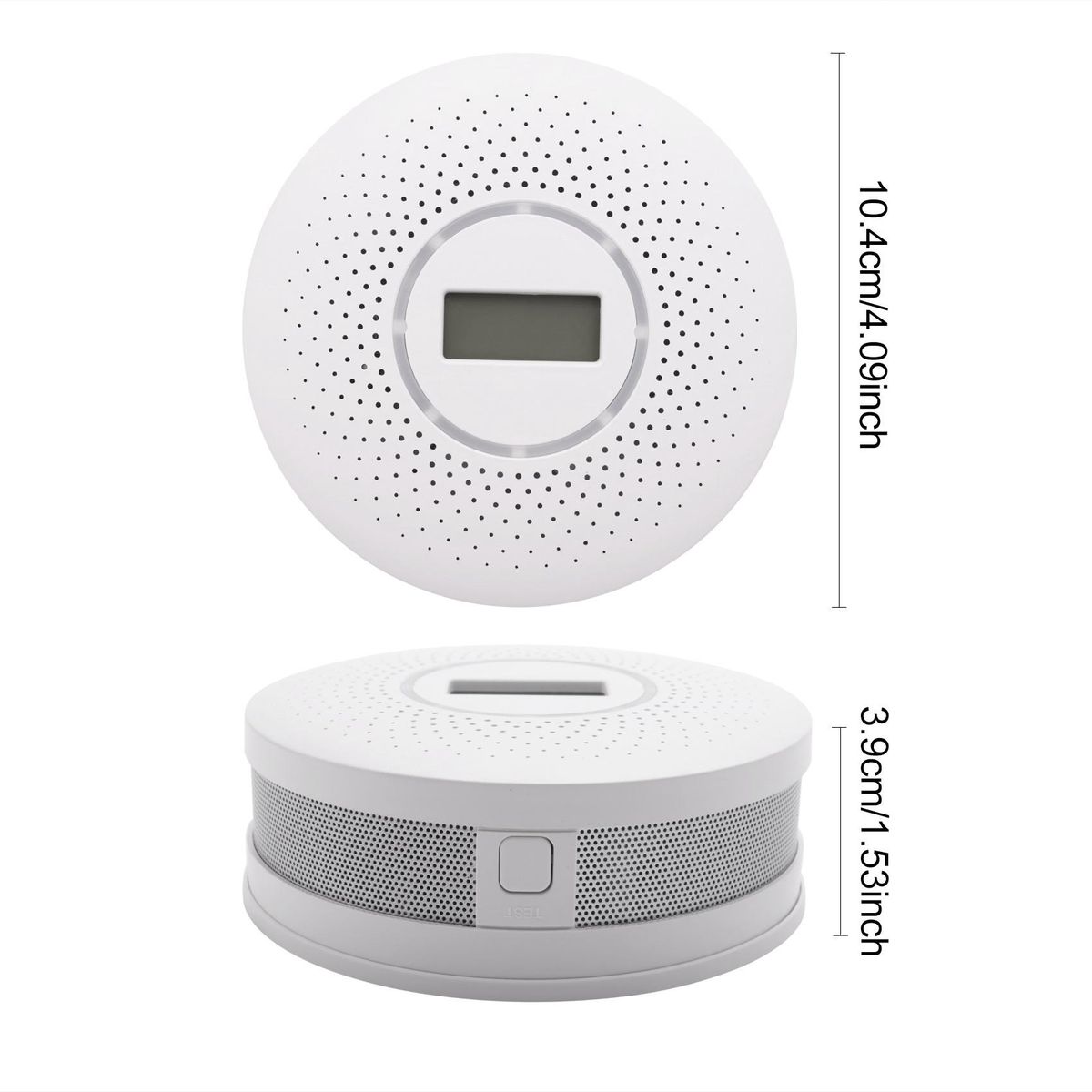 Combination Smoke & Carbon Monoxide Alarm Detector Dual
