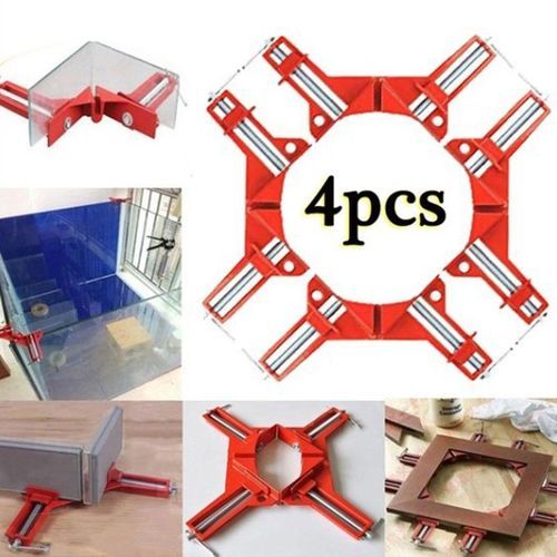 Multifun Tion 4in H 90 Degree Right Angle Lip Pi Ture Frame Orner -Red