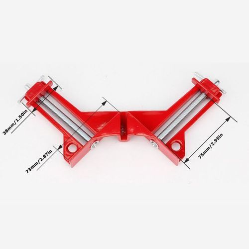 Multifun Tion 4in H 90 Degree Right Angle Lip Pi Ture Frame Orner -Red
