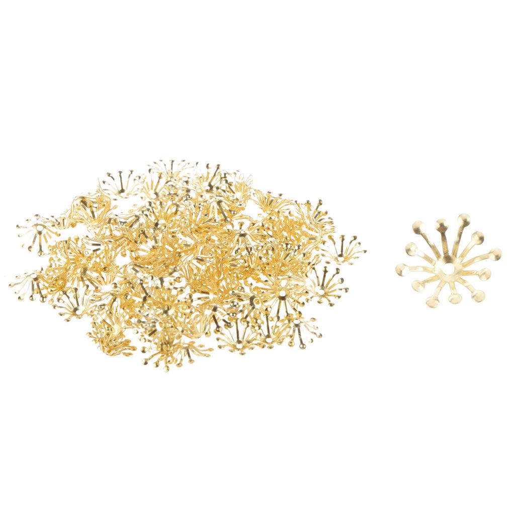 100pcs 13mm Bead Ends DIY Accessories Jewellery Findings