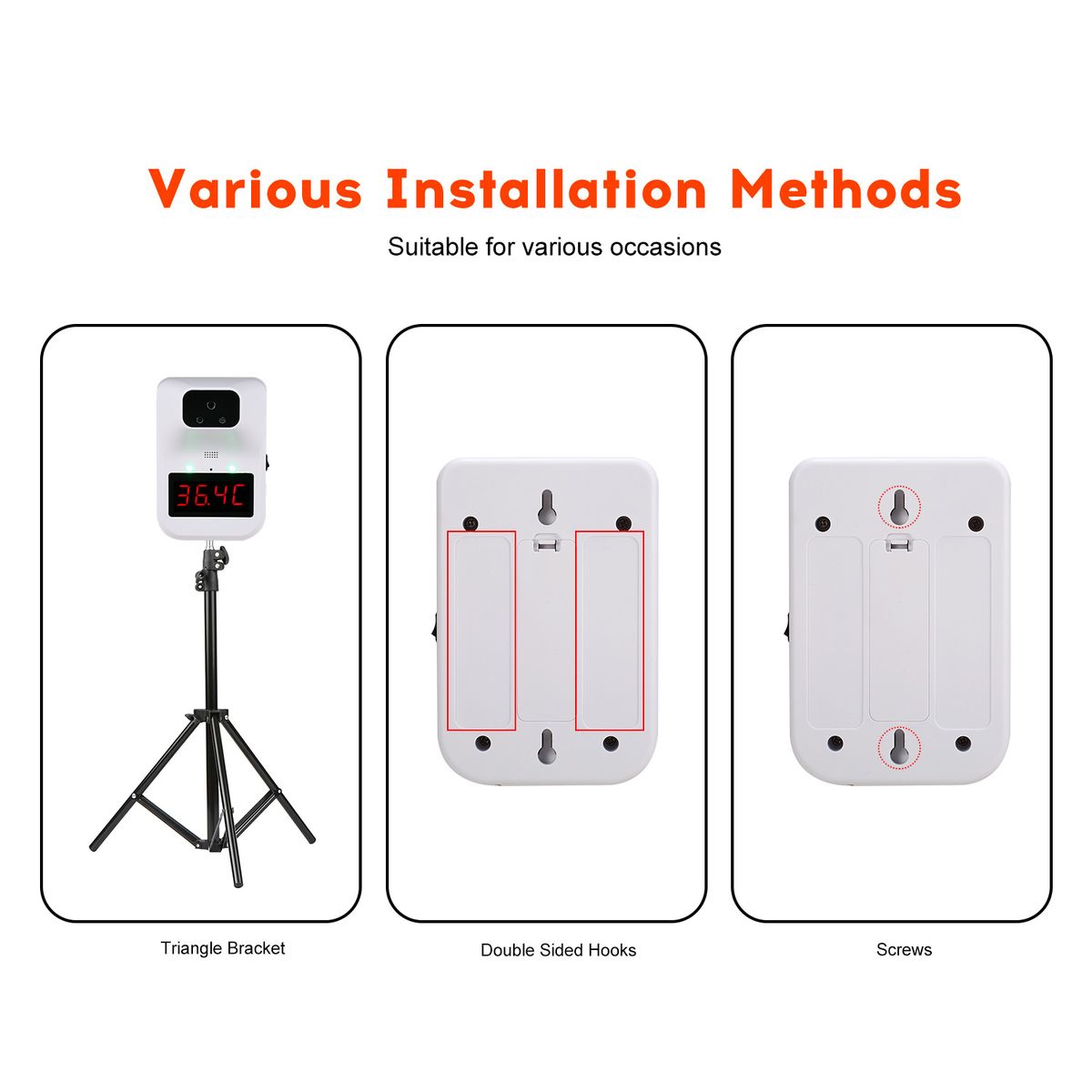 BT Version AI Infrared Thermometer Three Installations Two