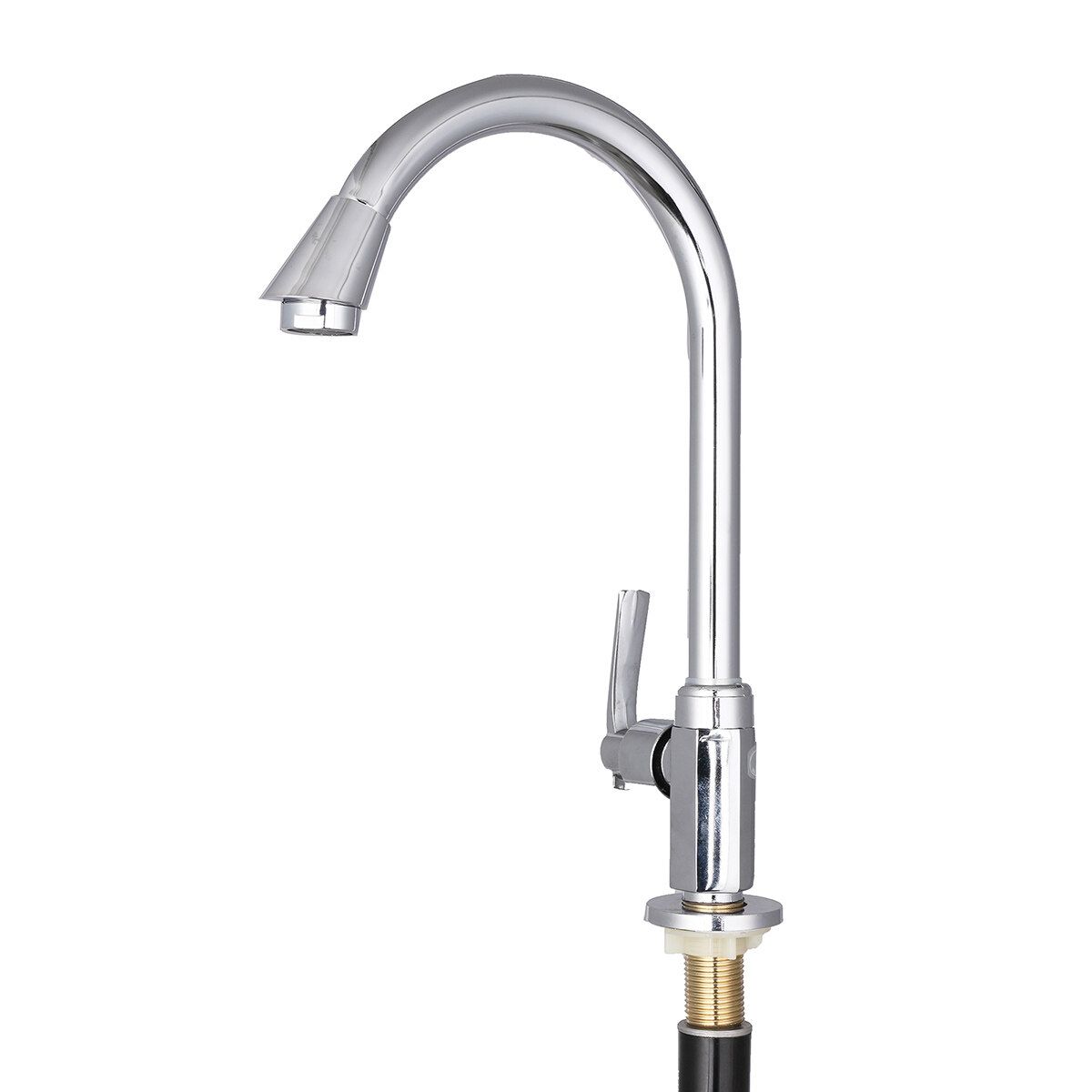 Bathroom Faucet 360° Rotating Chrome Single Hole Water Tap Basin Kitchen Wash Basin Faucet Kitchen Faucet