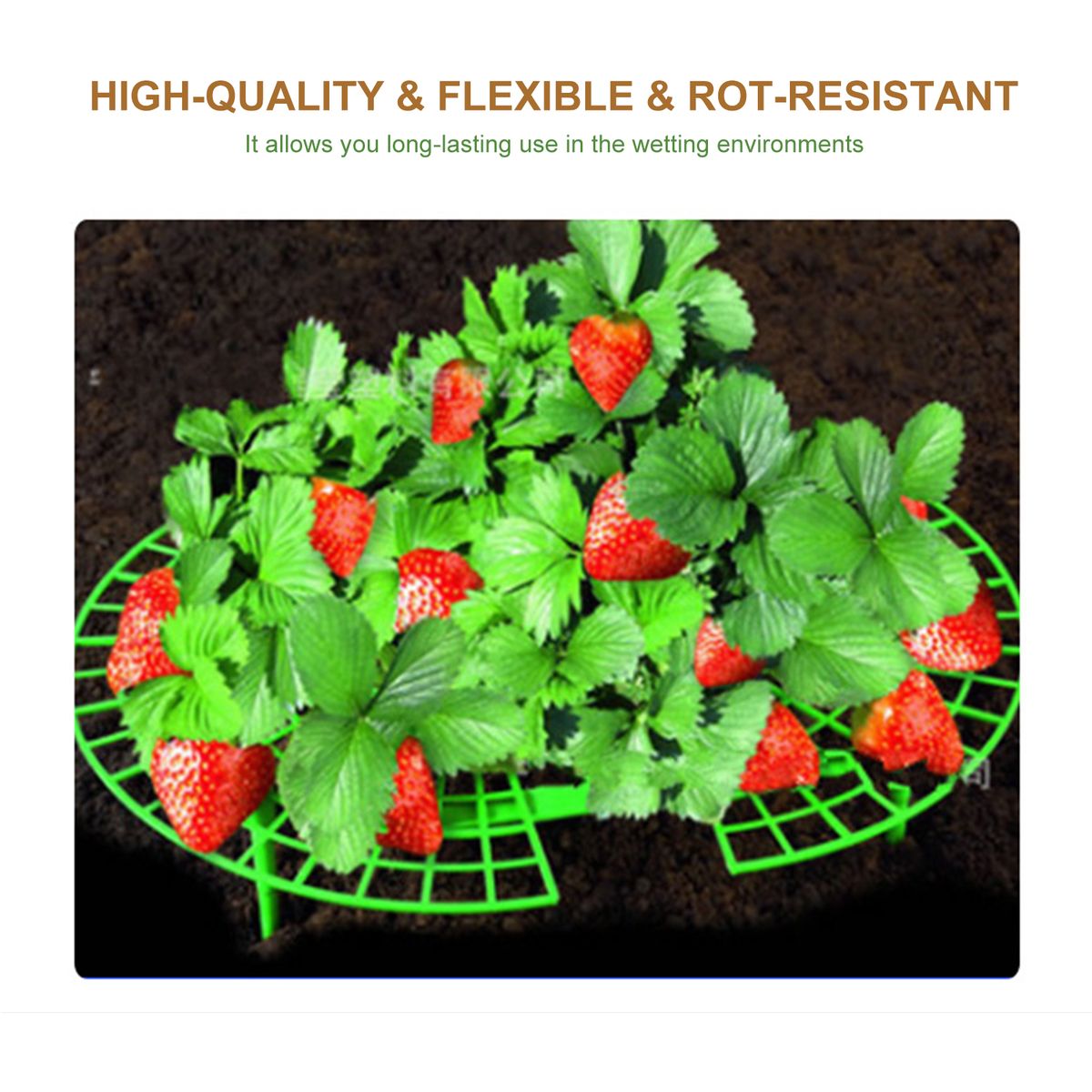 10PCS Strawberry Stand Frame Holder Balcony Planting Rack