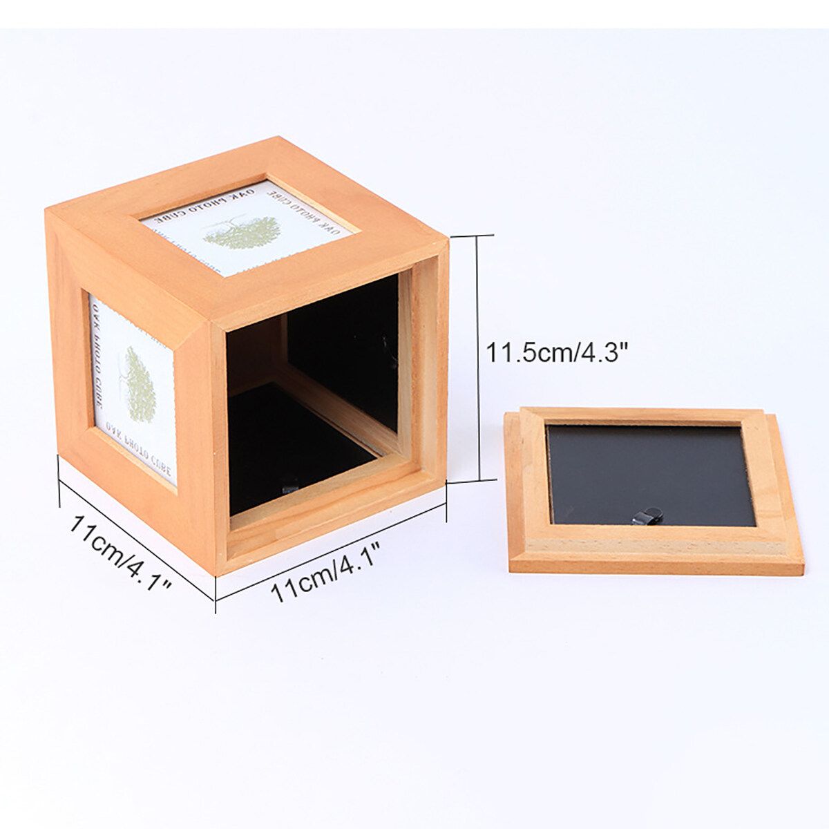 Wooden Cat Dog Pet Cremation Urn Peaceful Memorial Photo Frame Keep Box Urns