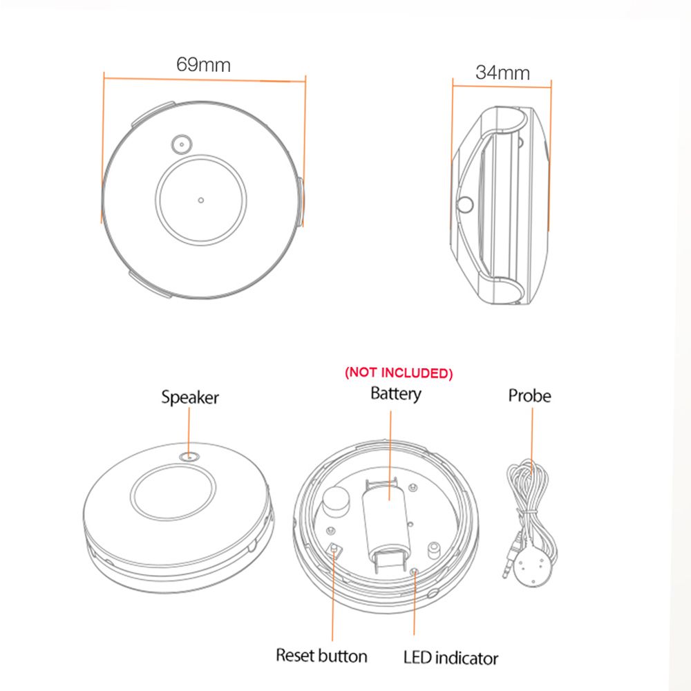 Smart Water Sensor Water Detector Water Leak Sensor And
