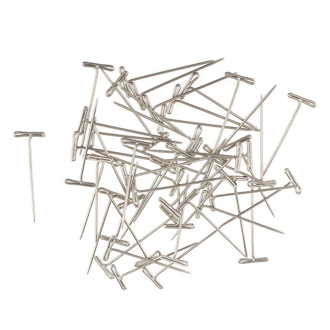 50pcs TShape Needles Pins Wigs Hair Weaving Tools Sewing DIY Crafts