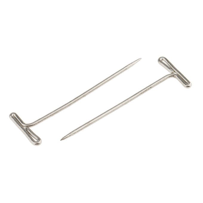 50pcs TShape Needles Pins Wigs Hair Weaving Tools Sewing DIY Crafts