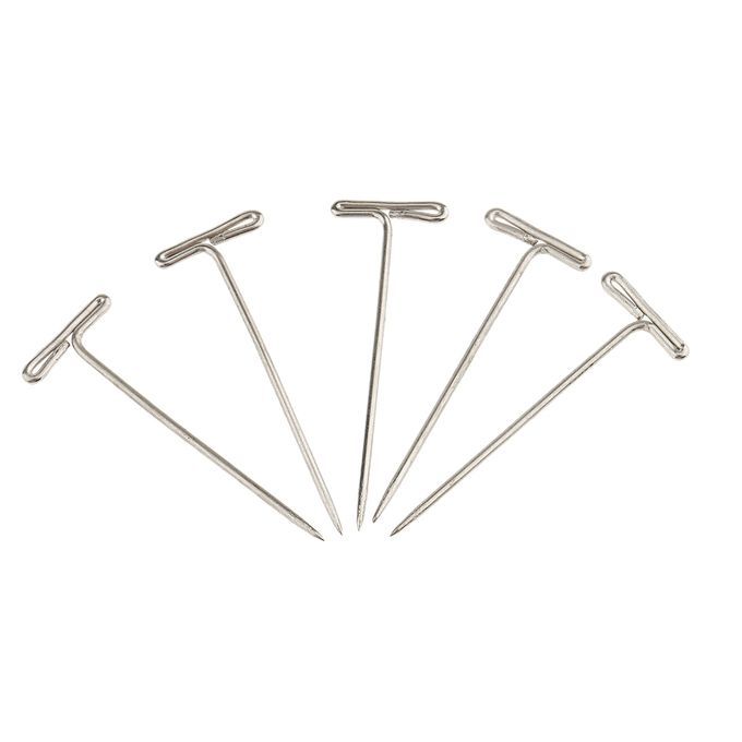 50pcs TShape Needles Pins Wigs Hair Weaving Tools Sewing DIY Crafts