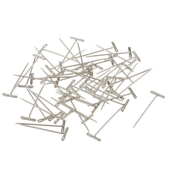 50pcs TShape Needles Pins Wigs Hair Weaving Tools Sewing DIY Crafts