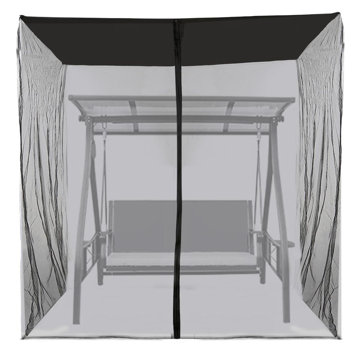 Outdoor Swing Chair Mesh Net Water Resistant Patio Seater Mesh Canopy Cover