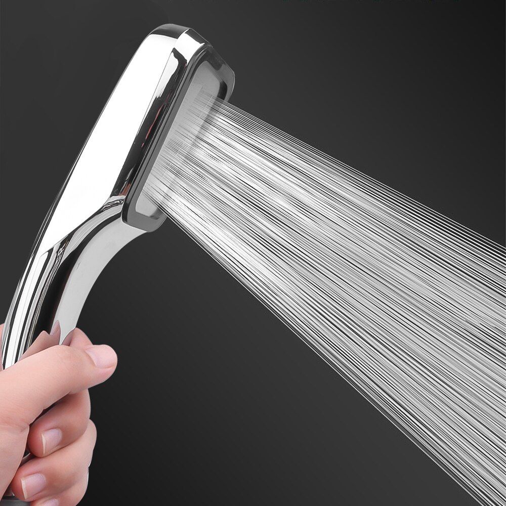 300 Holes High Pressure Shower Head Water Saving Filter Spray Nozzle Bathroom Water Booster Showerhead