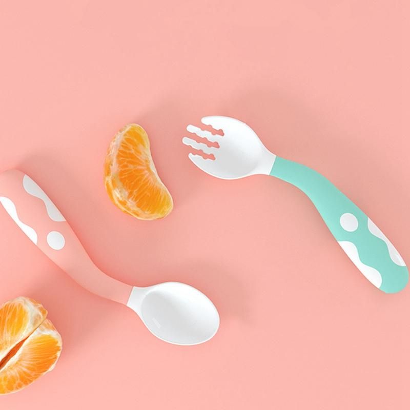 Baby Training Spoons Forks 1 Sets,Toddler Feeding Utensils