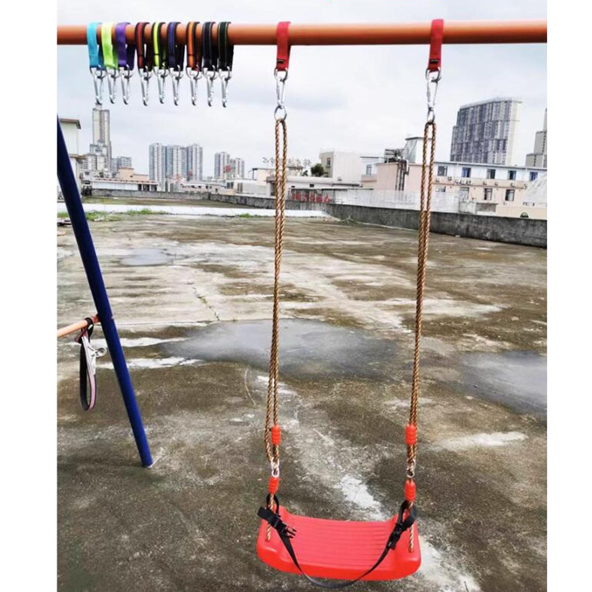 Swing Hanging Strap Extension Hammock Hanging Belt Orange