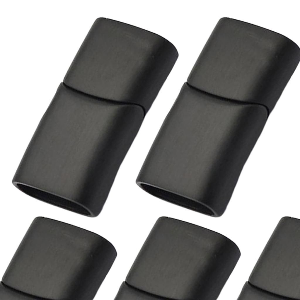 5pcs/set Micro Magnetic Jewelry Findings Clasp Shoelace Buckle Black S