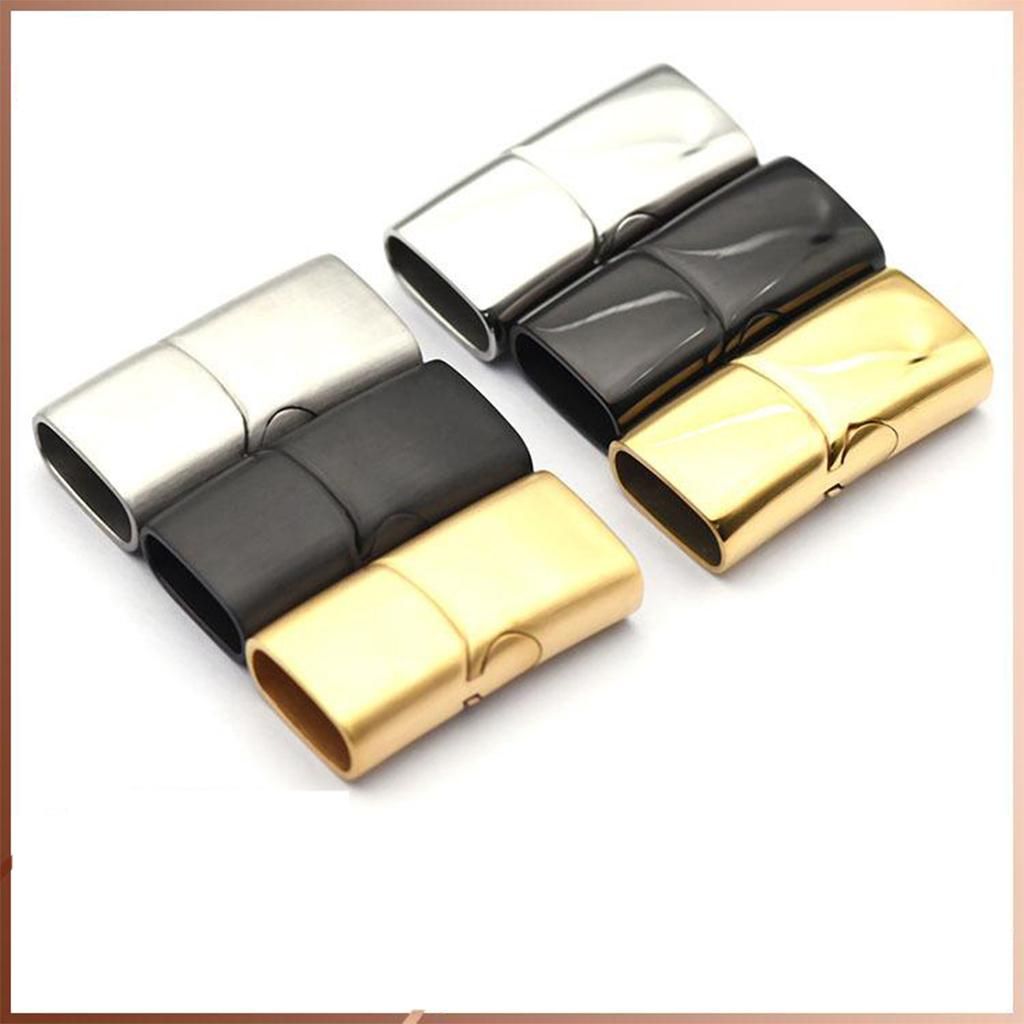 5pcs/set Micro Magnetic Jewelry Findings Clasp Shoelace Buckle Black S
