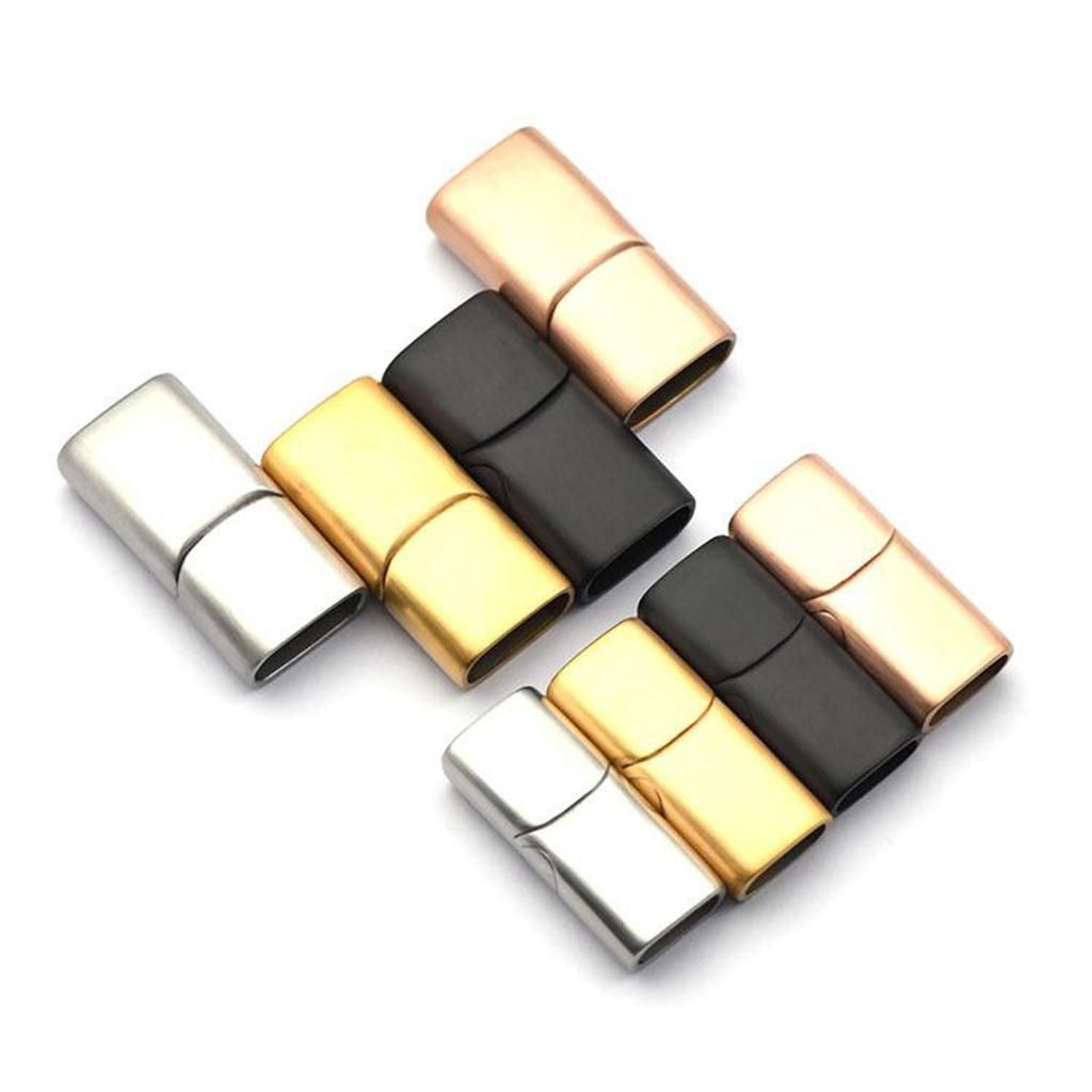 5pcs/set Micro Magnetic Jewelry Findings Clasp Shoelace Buckle Black S