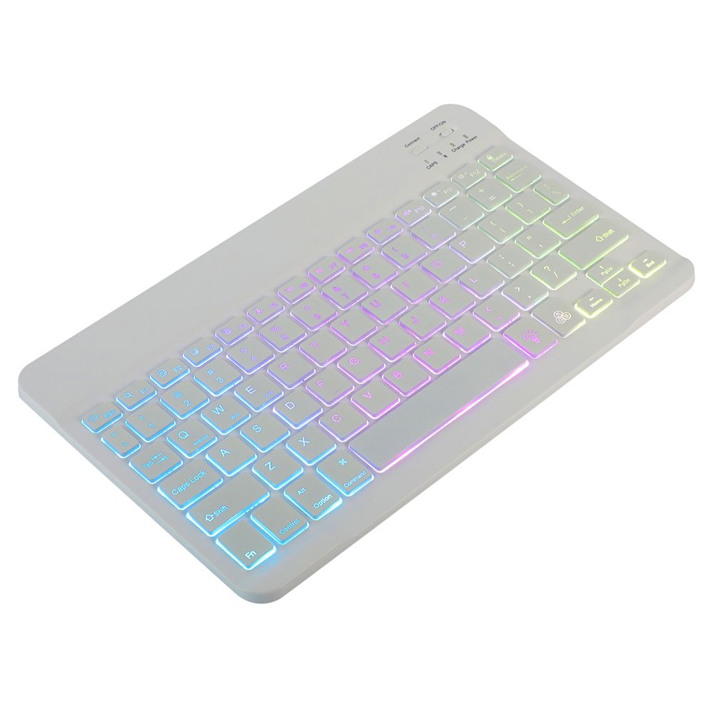10 Inch Wireless BT Keyboard Ultra-thin Rechargeable BT