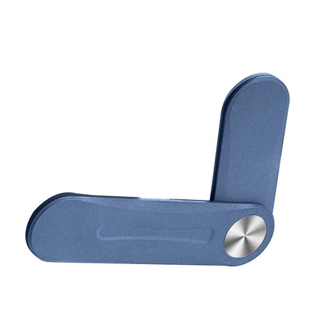 Foldable Laptop Side Phone Holder Side Phone Holder Magnetic Blue
